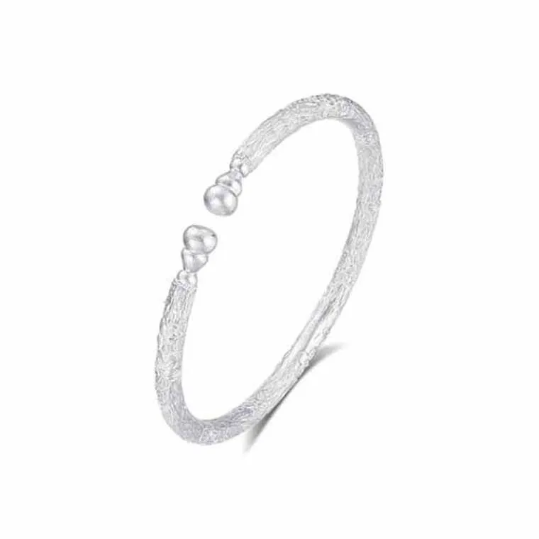 Hui Xuan Charm 999 Fine Silver Bangles Women's-0