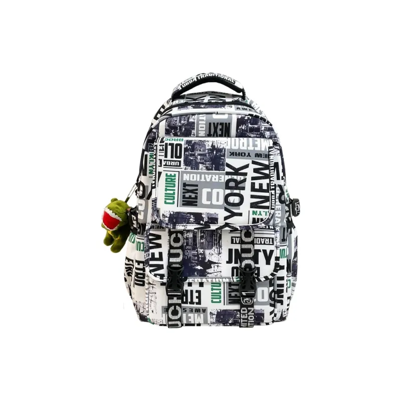 Three Ducklings Nylon Backpack Regular Unisex Multicolor-8