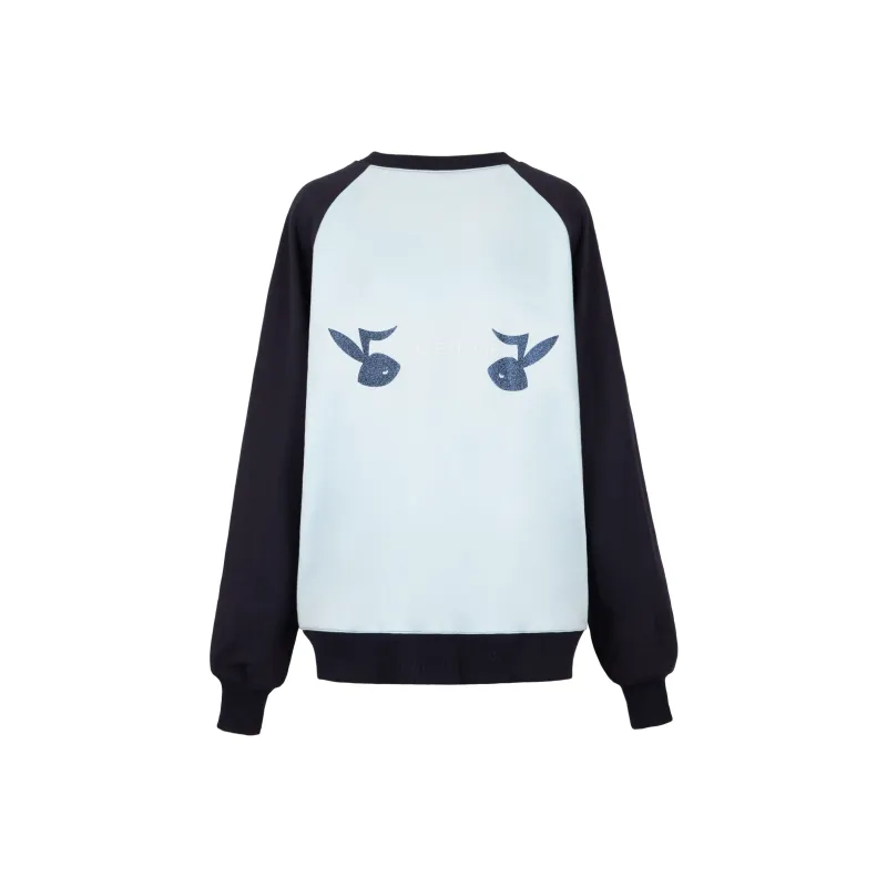 Richie Macie Sweatshirts Women's Light Blue-0