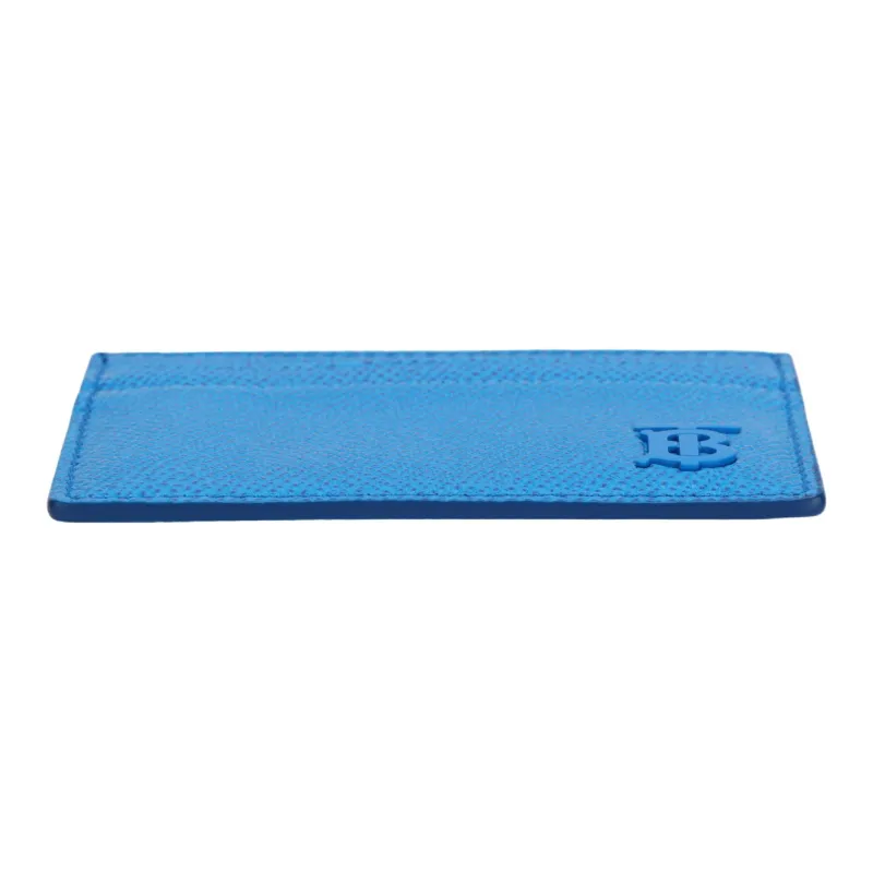Burberry Calfskin Card Holder Men's Vivid Blue-4