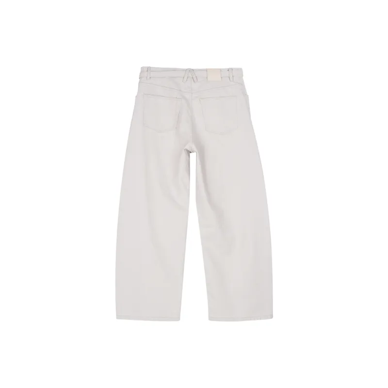 SIMPLE PROJECT Jeans Unisex Limestone White-1