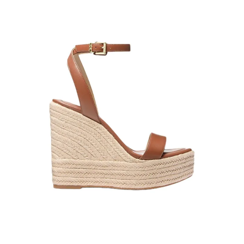 MICHAEL KORS Leighton One Strap Sandals 12.7cm Women's Brown-1