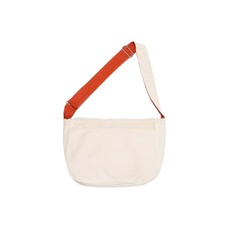 HUMAN MADE Cotton Messenger Bag, Crossbody Bag Small Size Unisex Red-3