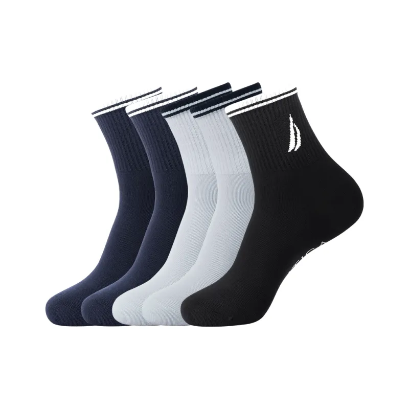 NAUTICA UNDERWEAR Mid Calf Socks Men's 5 Pack-11