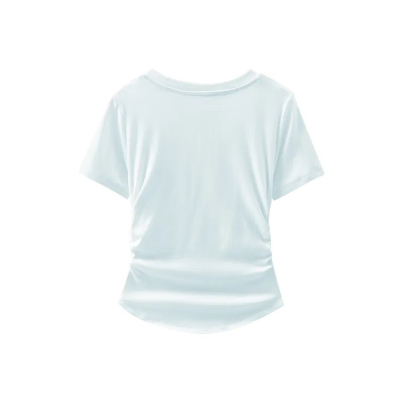 HEISU Regular T Shirt Women's Cream Yellow-7