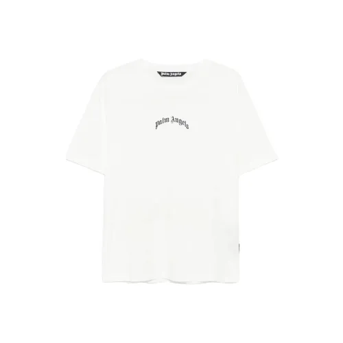 PALM ANGELS Curved logo T shirt