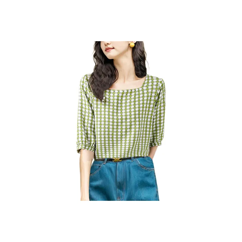 Wbwq Chiffon Shirt Women's Multiple Colors-0