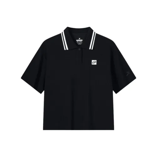 XTEP Vitality Series Polo Shirt Women's Jet Black