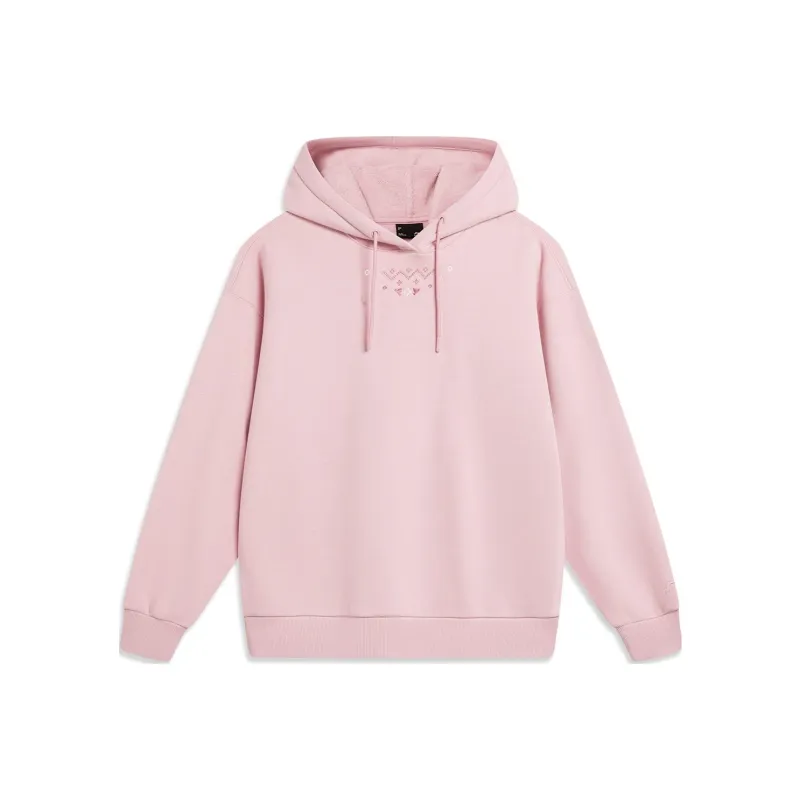LiNing Sports Life Collection Sweatshirt Women's Light Blush Pink-0