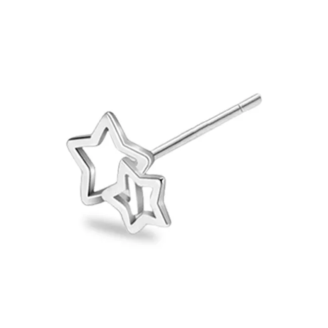 KIVA 999 Fine Silver Stud Earrings Unisex-0