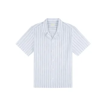 AIME LEON DORE Shirts Unisex Blue With White Lettering