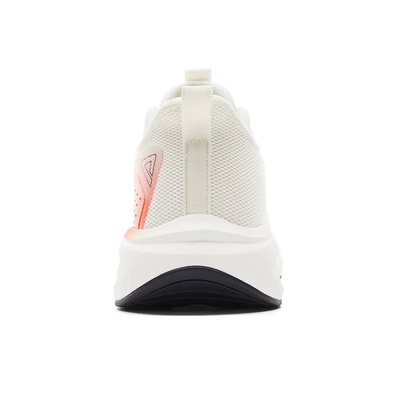 PEAK Abrasion Resistant Rebound Support Low Top Running Shoes Men's White Orange-5