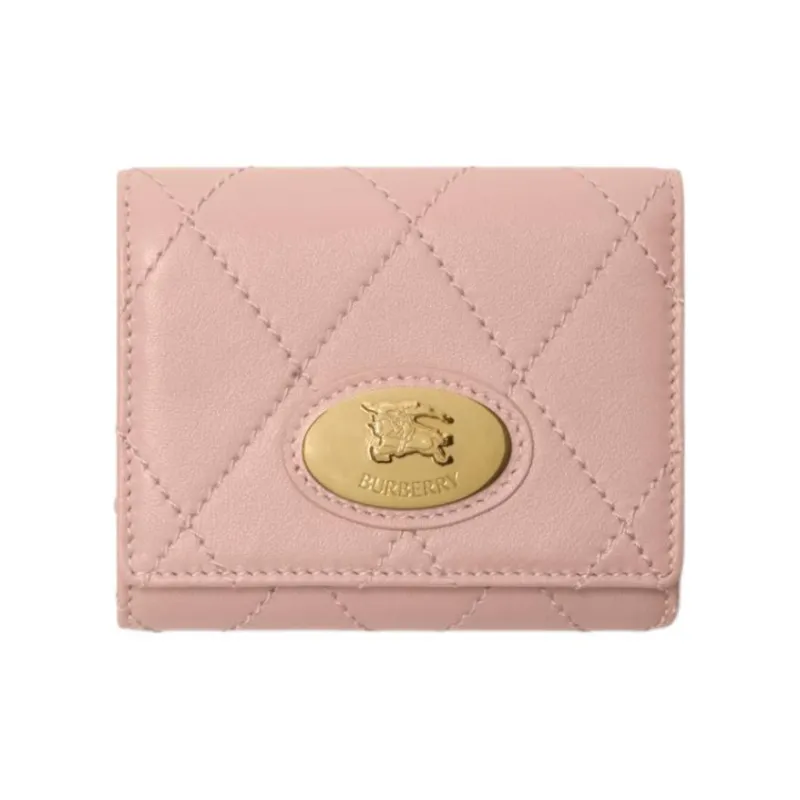 Burberry Calfskin Wallet Women's Rose-0