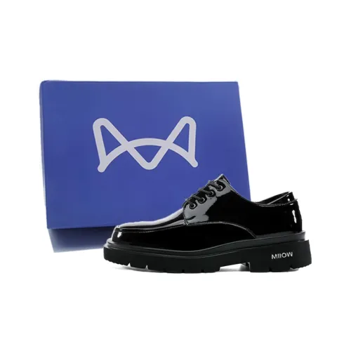 MIIOW Men's Casual Shoes Men Low Top Black