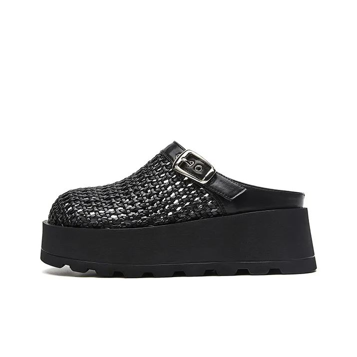 ST&SAT Cut Out Quiet Closed Toe Slippers Women's-4