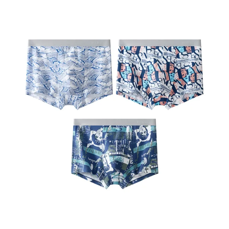 H YXIANG Underpants Men's 3 Pack-4