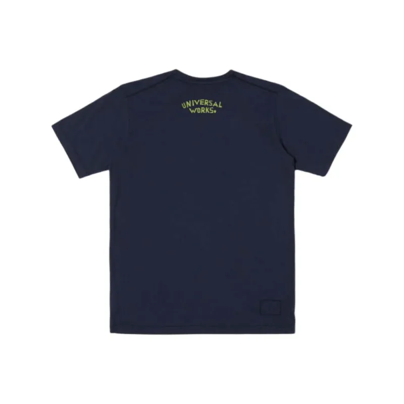 Universal Works T Shirt Men's Marine Blue-1