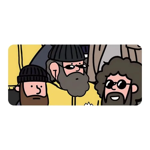 Vibrate Western Mouse Pad Old Man Gaming Mouse Pad Office Desk Mat Computer Keyboard Pad Desk Mat Mouse Pads