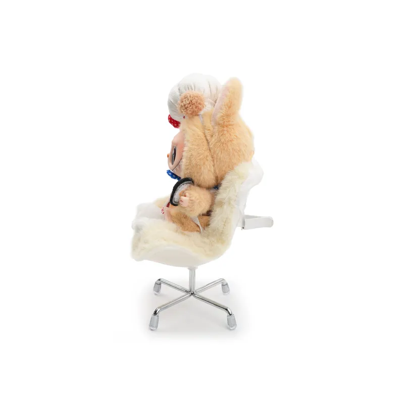 [Modified Doll] POP MART THEMONSTERS Chef Hat Hang Tag Box Labubu Vinyl, Sitting Party, Height 15CM-5