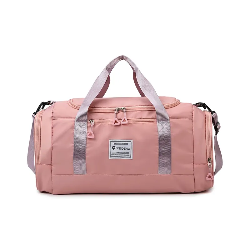 BUBM Oxford Travel Bag Unisex Black/Gray/Taro Purple/Dark Blue/Cherry Blossom Pink/Pink & Gray-24