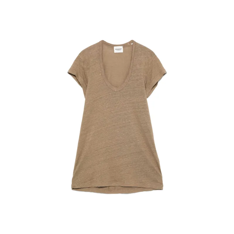 ISABEL MARANT ETOILE Zankou V-Neck T-Shirt-0