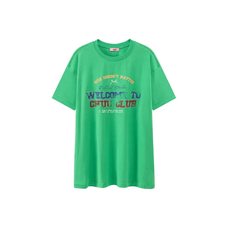 CHUU 2024 Summer New Arrival Crew Neck Loose Fit T-Shirt Women's-1