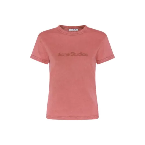 Acne Studios Blurred Logo Fitted Fit T Shirt