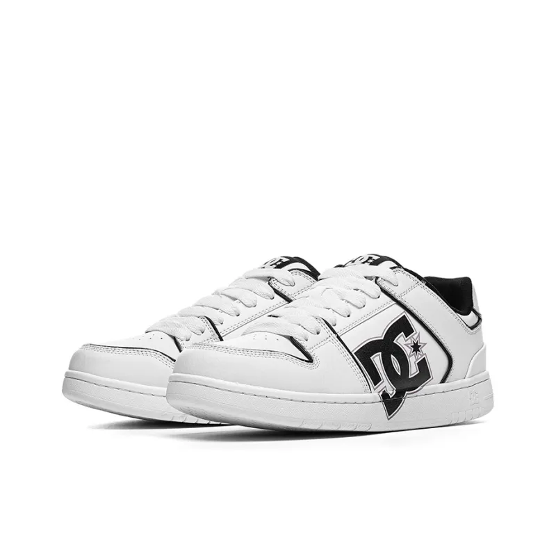 DC Shoes Coverage Slip Resistant, Abrasion Resistant, Height Increasing Low Top Skateboard Shoes Unisex White/Black-2