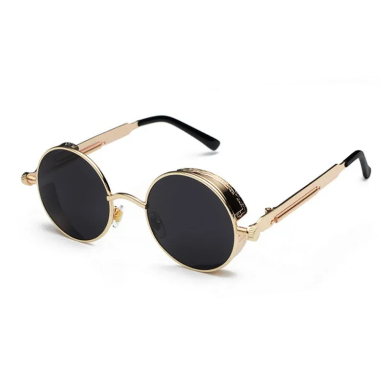SOMAN Metal Round Sunglasses Unisex-2