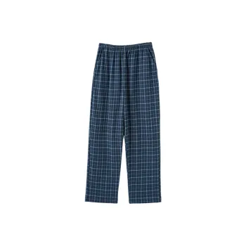 FARO Pajama Pants Men's Blue Square Plaid