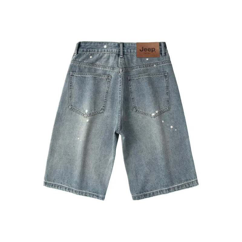 Jeep Denim Shorts Unisex P75DMWN271 Blue-1