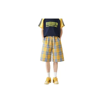 Teddy Zoo Casual Shorts Unisex Yellow