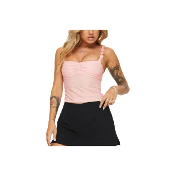 PRINCESS POLLY FRANCA TOP Camisole Women's PINK/Pink