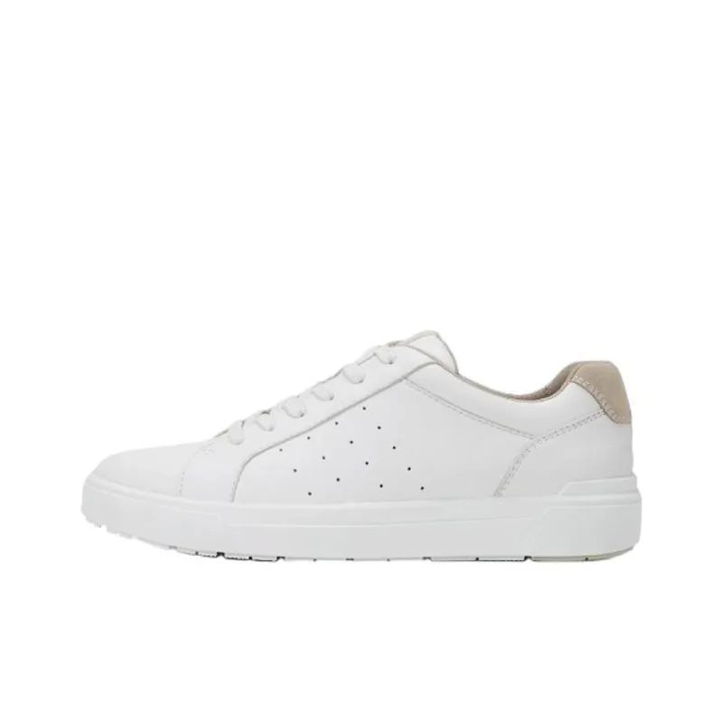 ROCKPORT TARQUIN Abrasion Resistant Low Top Skateboard Shoes Men's White-0