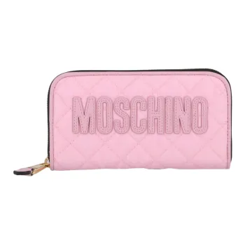 MOSCHINO Leather Wallet Women's Pink