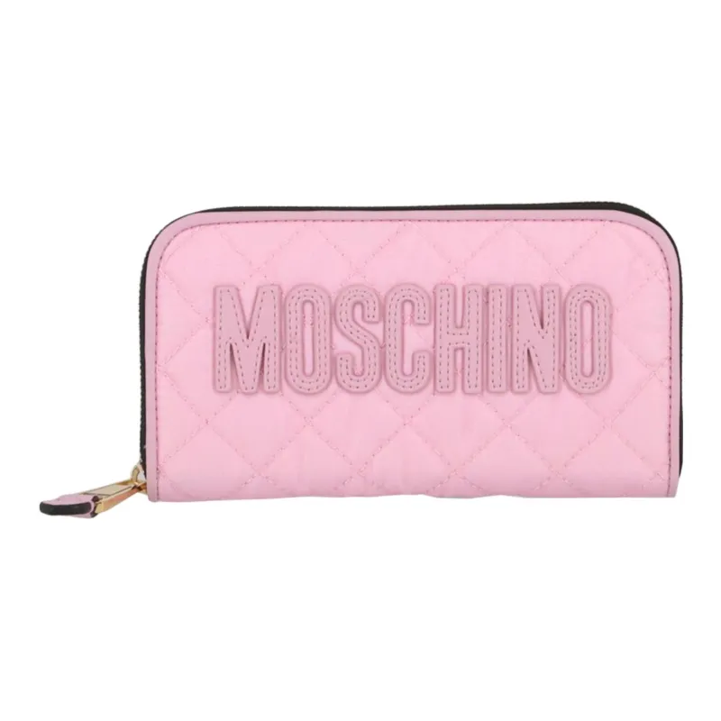 MOSCHINO Leather Wallet Women's Pink-0
