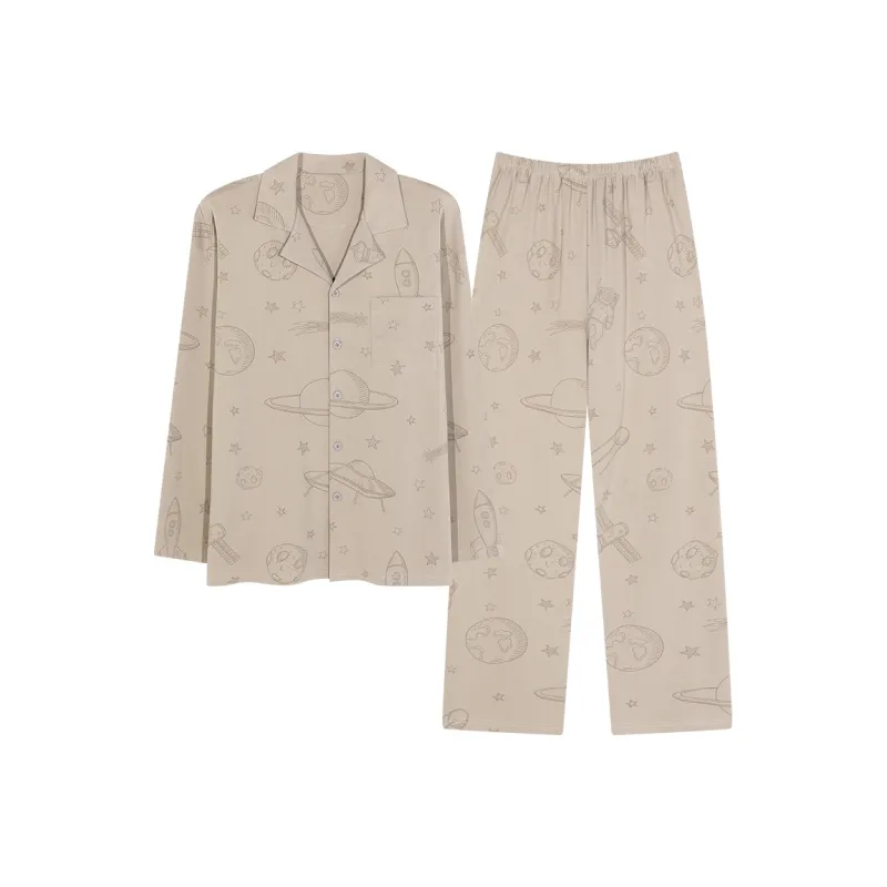 ROMANTIC·SPRING Pajama Set Men's Image Color-0