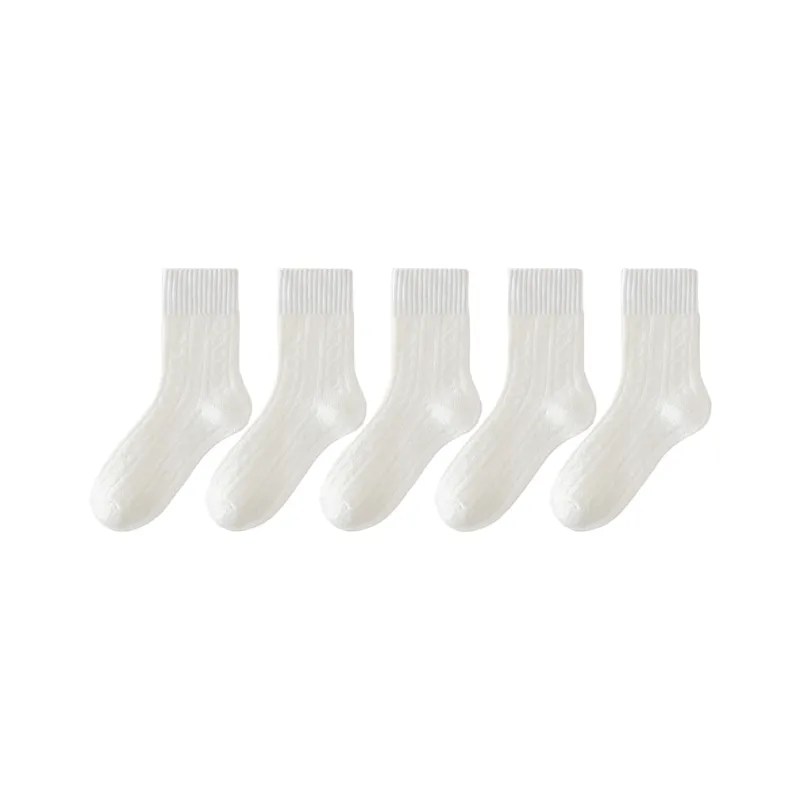 H YXIANG Mid Calf Socks Women's Combo Set-16