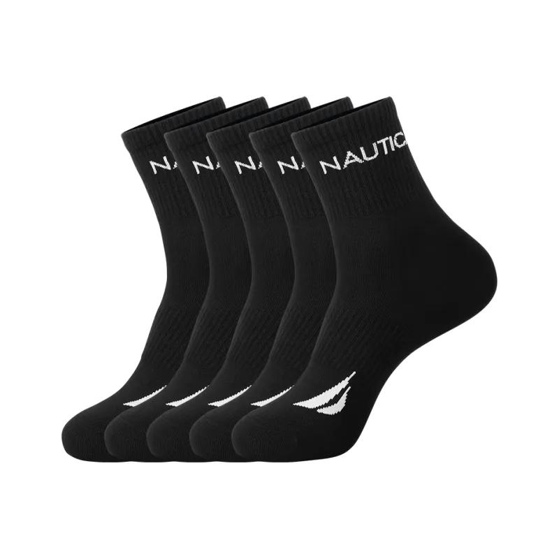 NAUTICA UNDERWEAR Mid Calf Socks Men's 5 Pack-0