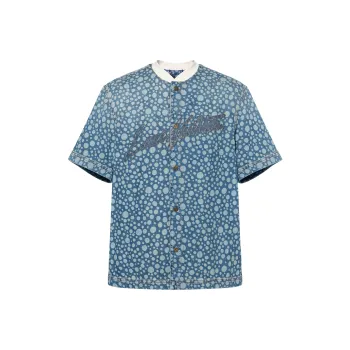 LOUIS VUITTON 2010s X Yayoi Kusama Denim Shirt