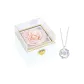 White Rose+Moonstone Necklace