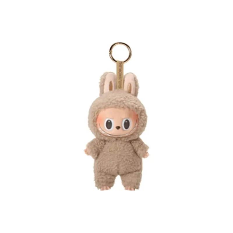 [Modified Doll] POP MART LABUBU THEMONSTERS Heartbeat Macaron Denim Photographer Hang Tag Box 15cm-3