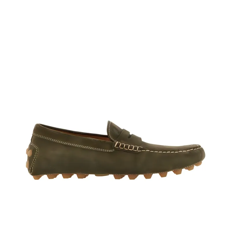 TOD'S Gommino Loafers Men's Green-1