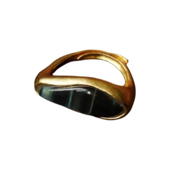 FOUNDRY BOUNDARY 925 Sterling Silver White Gold Plated Rings Unisex Gold/Silver