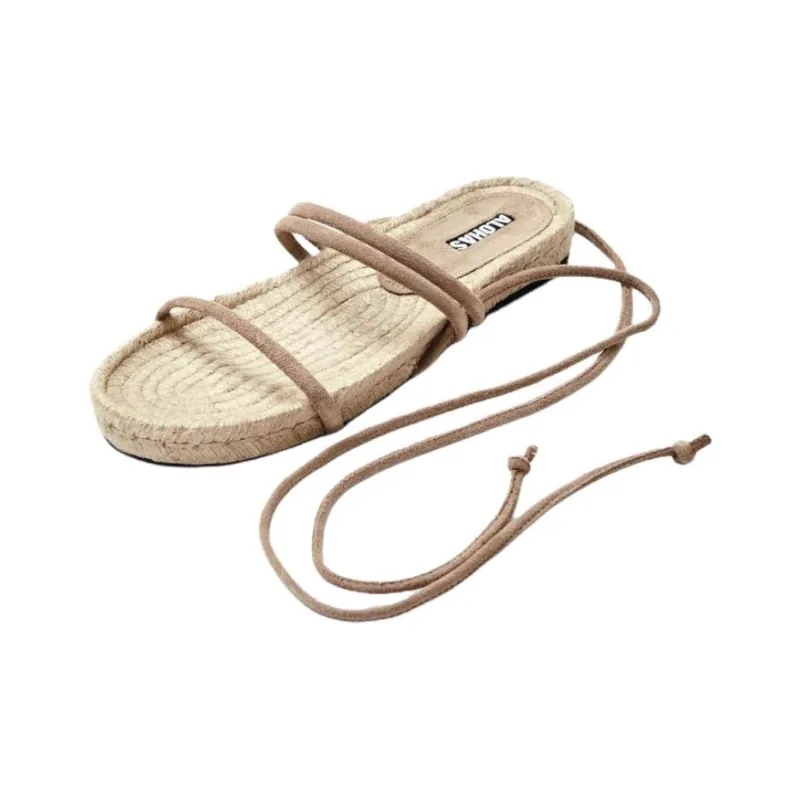 ALOHAS Rayna One Strap Sandals Women's Beige-2