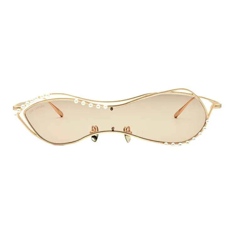 THE OWNER Β Titanium Irregular Shape Sunglasses Unisex-1