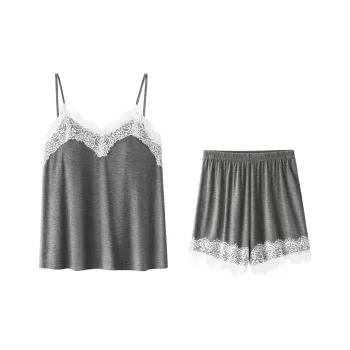 SEM/R Pajama Set Women's Dark Heather Gray