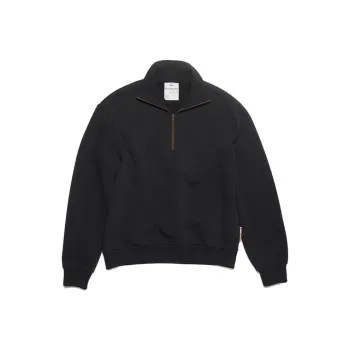 Acne Studios Half Zip Sweatshirt Black