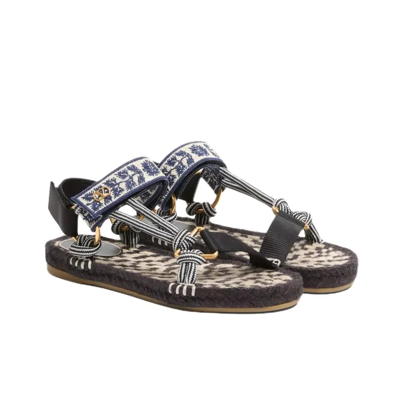 Valentino Beach Sandals Women's Black-2