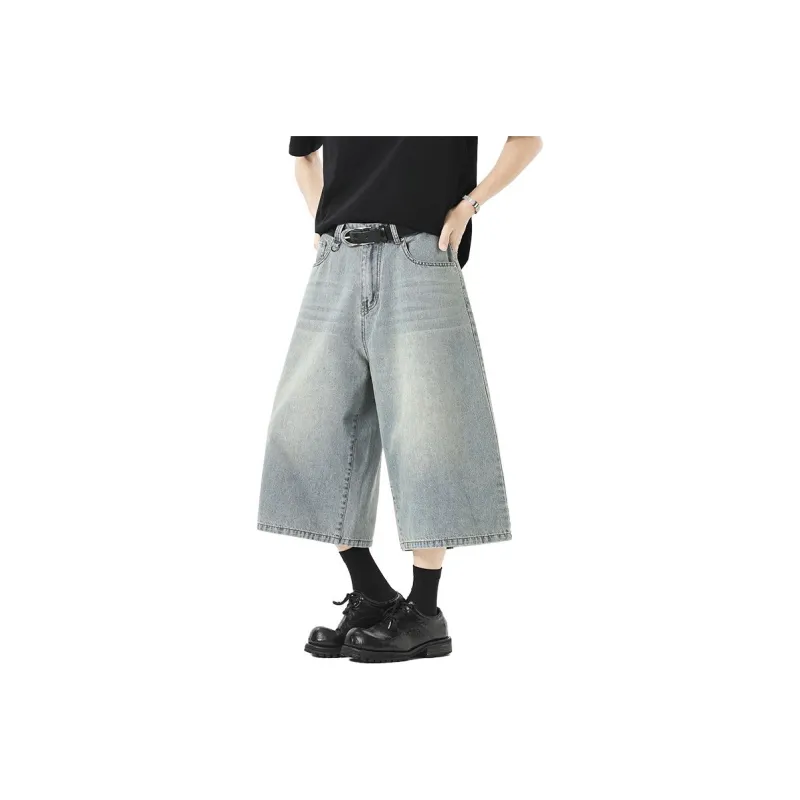 Warrior Cloud Sail Series Denim Shorts Unisex-14